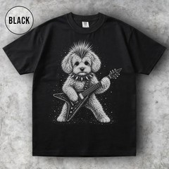 Maltipoo Dog Rock Guitar Music Lover Comfort Tee