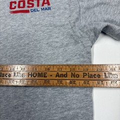 Costa Del Mar Flag Logo Heather Gray Medium T Shirt NEW NO TAG -Costalife