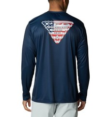 Columbia Men’s Terminal Tackle PFG Long Sleeve Navy 6X Big