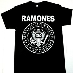 RAMONES T-shirt Distressed Punk Rock Tee Men’s Black 100% Cotton New