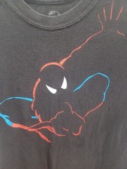 Spiderman Ride Shirt Mens small Universal Studios Marvel Double Sided Graphic