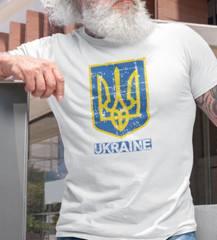 Ukraine T-Shirt Ukraine Flag Stand With Ukraine Vintage Coat of Arm Trident Tee