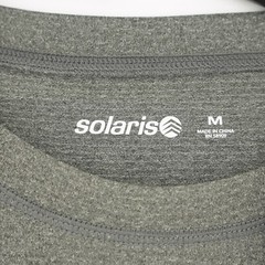 Solaris Active Men’s Short-Sleeve T-Shirt M Gray Solid Elite Zon Tee NWT