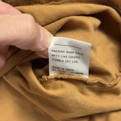 Pact Shirt Mens XL Brown Long Sleeve Organic Cotton Crewneck Tee T-Shirt Soft