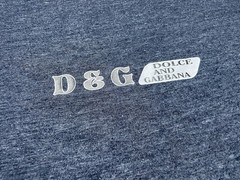 Vintage Dolce And Gabbana Men’s Large Blue Ringer Tee Jerzees Euro Tag 90s