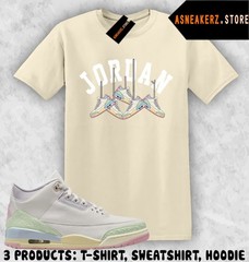 Shirt Matching AJ 3 Spring is in the Air 2026 Match Sneaker Shoe Hanging T-Shirt