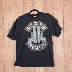 NRA Gun Rights Shirt Sz L Right To Own A Gun 2nd Amendment Tee
