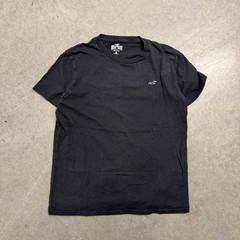 Hollister Mens Must-Have Collection Cotton Crewneck T-Shirt Black Medium Logo