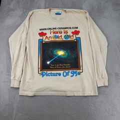 Online Ceramics Here Is An Old Old Picture Of Me Shirt Mens Large Beige Pullover