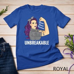 Brain Tumor Awareness Warrior Unbreakable Survivor Unisex T-shirt