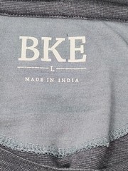 BKE Buckle Long Sleeve Casual T Shirt/ Men’s L Heather Blue 100% Cotton B1158