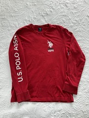 U.S. Polo Assn Graphic Classic Long Sleeve T-shirt USPA Preppy Blokecore Indie M