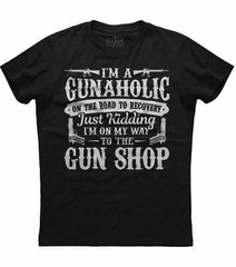 Mens 2nd Amendment Gunalcoholic Pro-Gun Gun Rights Patriotic T-shirt USA US