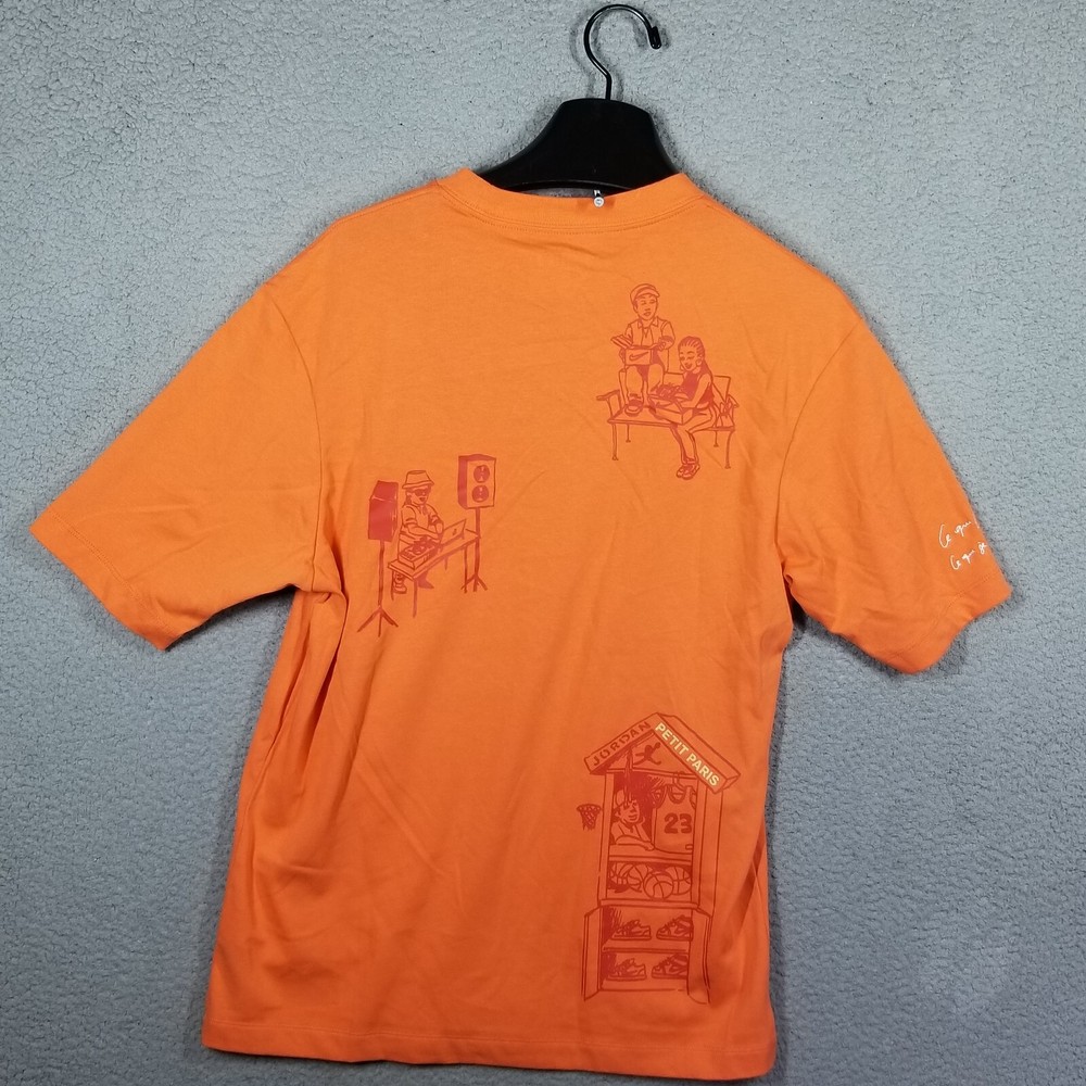 Nike Air Jordan Shirt 20X29 M Fit Tee 3 SP x Paris Collective DV1391-811 Orange