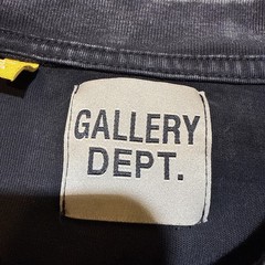 Gallery Dept. Black Crew Neck Men’s T-Shirt Sz M Dept De La Gallerie-869