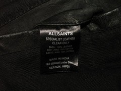 Men’s All Saints REBELL LEATHER SHIRT jacket overshirt L (ref54) £99.99!!!!!