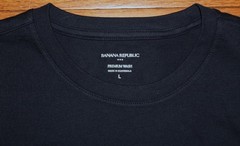 NWT Mens BANANA REPUBLIC Script Logo PREMIUM WASH Graphic Tee T-Shirt LARGE *K2