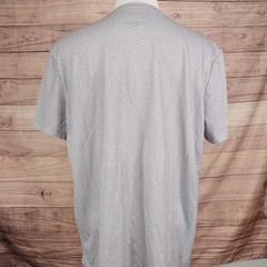 APT.9 Shirt Mens 2XL Slim Fit Gray Geometric Crew Neck Premier Flex Tee T-shirt