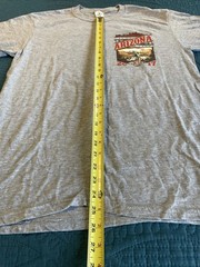 2017 Arizona bike rally T-shirt, Gray, SUNA, Large