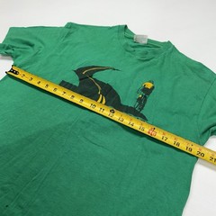 Vtg 90s Hanes Cycling Vermont Aint Flat Biking Joke Mens T-Shirt XL Green USA