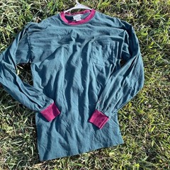 Vintage L.L.Bean Made in USA 100% Cotton Long Sleeve Pocket T-Shirt XL