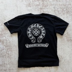 Chrome Hearts Men’s S Black Cotton Graphic Logo Crew Neck Short Sleeve Tee