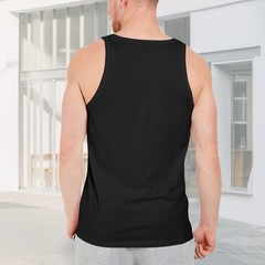 Custom Men’s Tank Top – Personalized Photo/Text/Logo Print, 100% Cotton