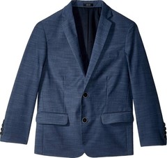 Calvin Klein Boys’ Blazer Suit Jacket, 2-Button Single Breasted Closure, Buttone