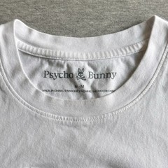 Psycho Bunny Tee Shirt DamonGraphic White (B6U900Y1PC) Medium Preppy Hip Hop
