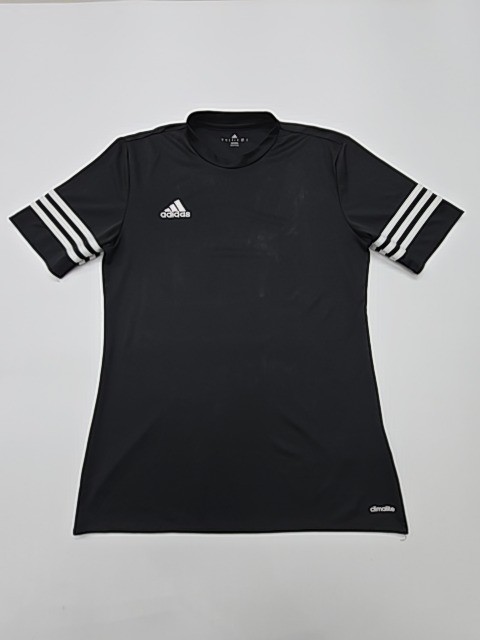 Adidas Men’s T-Shirt Black Climalite Slim Fit Performance Size M (Logo)