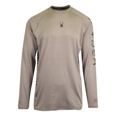 Spyder Men’s T-Shirt Grey UPF30+ Rash Guard L/S (S01E)