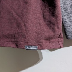 Eddie Bauer | Two Tone Raglan Long Sleeve Shirt | Size L