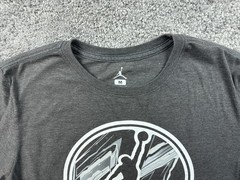 Jordan Shirt Mens Medium Gray Jumpman Logo Graphic Tee Basketball 581418-07F