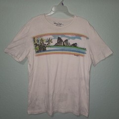 Panama Jack Tropical Island White T Shirt Sz Medium