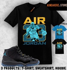 Tee Shirt Matching AJ 11 Gamma Blue 2025 Match Sneaker Vintage Air MJ 23 T-Shirt