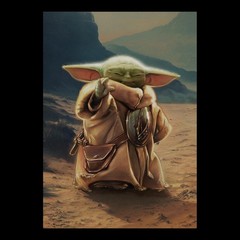 Men’s Star Wars: The Mandalorian and Grogu The Child Force Poster T-Shirt