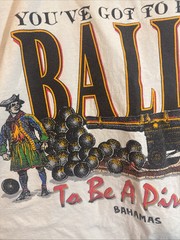 Vtg 90s It Takes Balls To Be A Pirate Sint Martin N.A. Cannon Native XL Shirt