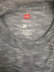 Hanes Ultimate X-Temp Mens Grey Top Size Large