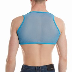 Men’s Workout Vest Mesh Muscle Tank Top Sleeveless Crop Tops Tee U Neck