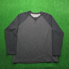 Orvis Raglan Shirt Mens XL Gray Black Long Sleeve Classic Collection Outdoors