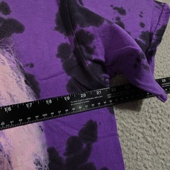 Beetlejuice Tie Dye Shirt Mens Large L Purple Distressed Classic Movie Retro NWD