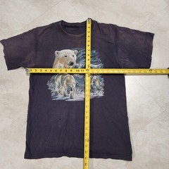 VTG Y2K Polar Bear Fairbanks Alaska Mens L Large? Distressed Faded T Shirt