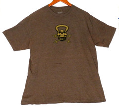 5.11 Tactical Skull Logo Front & Back Brown T- Shirt