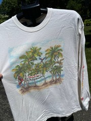 Jimmy Buffett IDK Tour 2016 Tee Mens XL L/S White Concert Shirt 5 O’clock