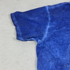 Harley-Davidson Shirt Mens Large Blue Mineral Wash Graphic Motorcycle Crewneck