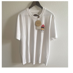 NWT $81 Common People Men’s T-Shirt Size L White BBQ King Graphic 100% Cotton