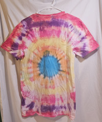 Handmade Tie Dye V‑Neck T‑Shirt Men’s Size M Boho Streetwear Festival Top