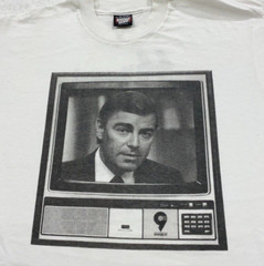 vtg 80s WWOR NEW YORK ROLLAND SMITH CHANNEL 9 NEWS T-Shirt LARGE single stitch
