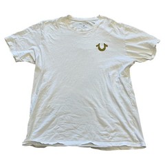 True Religion Men’s Big Logo Buddha Short Sleeve T Shirt Size L