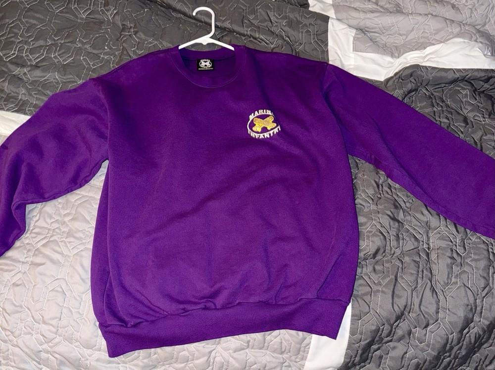 Marino Infantry LYBB Size XL Brand New ASAP Twelvy ASAP Ant PURPLE CREWNECK RARE